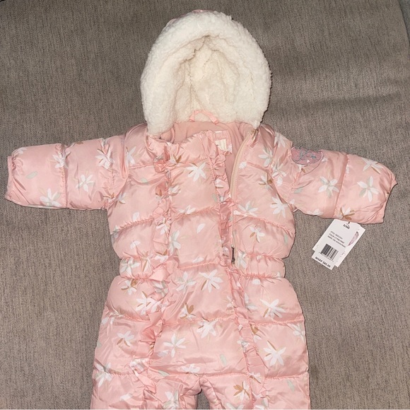 Pink 3/6 Month Baby Snowsuit - Jessica Simpson - Picture 1 of 9